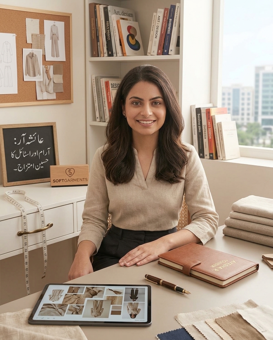 Founder and Creative Director — Softgarments Pakistani clothing brand